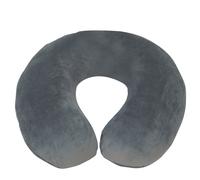 Spare Cover for Blue Memory Foam Neck Cushion - Grey Soft Velour Cover