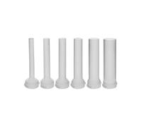 Spare Funnels for Vertical Sausage Stuffer 5kg - Set of 6 Plastic Nozzles, 14-35 mm Diameter, Replacement Tubes for Homemade Sausage Making
