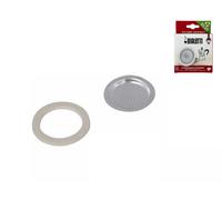 Spare Gasket and Filter for Bialetti Mokina 0.5 Cup