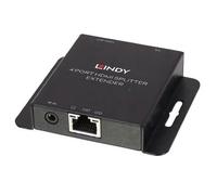 Lindy 70m Cat.6 4 Port HDMI 4K30 and IR Splitter Extender with Loop Out