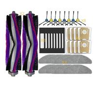 Spare Main Side brush Mop Hepa Filter Dust Bag Replacement Parts For Clien T24 for Midea S8+ for ThinkAir RV50 Pro(34PCS)
