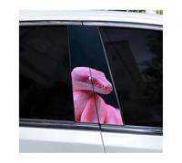 Spare Parts 2pcs Car Center B-Pillar Sticker Snake Of War DIY Vinyl Car Doors Windows Decoration Decals(B)