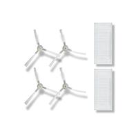 Spare Parts Compatible With Robot Vacuum Cleaner ABIR R30,Includes Side Brus 4pcs,HEPA Filters 2pcs