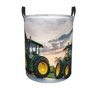 spare parts for agricultural machinery print Circular Hamper Waterproof Organizer Basket Laundry Hamper With Handles For Clothes Toys M