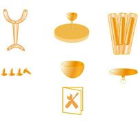 Spare parts for ceiling fan Ursa Nickel Screw set