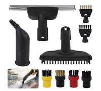 Spare Parts For Steam Cleaners, 9PCS Accessories For Kärcher Steam Cleaner SC1 SC2 SC3 SC4 SC5 Hand Nozzle Round Brush Window Brushes Mouthpiece Brush Power Nozzles For Steam Cleaner
