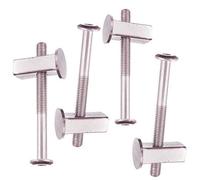 Spare Replacement Metal Bolt 8mm Metal beds bunk Bed/Square end Bolt nut - 4 Square Nuts + 4 Bolts