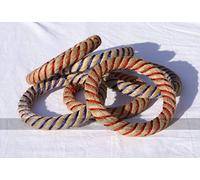 Spare set of 18 Rope Quoits (with steel core, 9 red, 9 blue)