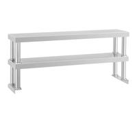 Spare Shelf - 120 cm - 2er - Floating Shelves by Royal Catering Silver