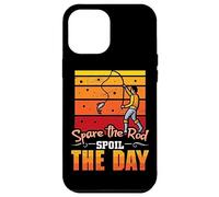 Spare the Rod Spoil the Day - Retro Fisher Mens Fishing Case for iPhone 12 Pro Max