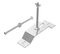 Spare Tire Carrying Bracket Wall Mounted Carrier Rack for Trailer | Stainless Steel, Silver Finish, Enclosed Trailer Use, Heavy-duty Storage, Universal Fit, Easy Installation