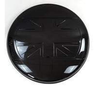 Spare Tire Cover for Defender, Spare Tire Tyre Wheel Cover Plastic Protector for LR Defender 90 110 130 2 Door 4 Door 2020 2021 2022 2023 2024 2025 (Newest-Black Flag)
