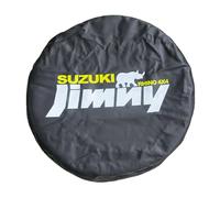 Spare Tire Cover, for Suzuki Jimny 2018-2023 2024 Black car Spare Wheel Covers, PVC Waterproof Dustproof Protection,B Grey-15IN