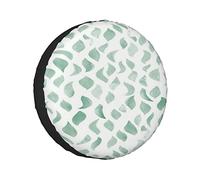 Spare Tire Cover Green Petals in Sage Wheel Protectors Weatherproof Wheel Covers Universal Fit for Trailer RV SUV Truck Camper Travel Vehicle Accessories 16 inch Wheel Diameter 30"-32"