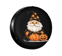 Spare Tire Cover Halloween Pumpkin Ghost Wheel Protectors Universal Tire Covers Dustproof Wheel Protection Cover For Caravan Travel Trailer Suv 15 inch