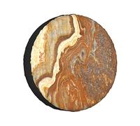 Spare Tire Cover Marble Unique Mother Earth Natural Wheel Protectors Weatherproof Wheel Covers Universal Fit for Trailer RV SUV Truck Camper Travel Vehicle Accessories 15 inch