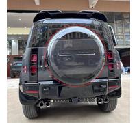 Spare Tire Cover Portecor Fits for Rover Defender 90 110 130 2 Door 4 2020-2024 ABS Plastic (Carpathian Grey)