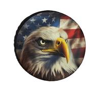 Spare Tire Cover Pride Eagle Usa Flag Wheel Protection Cover Dustproof Wheel Protectors Durable Protection For Suv Travel Trailer Truck 15 inch