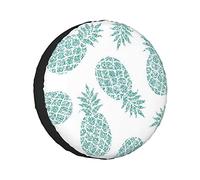 Spare Tire Cover Spring Pattern Pine Pin Food Drink Ananas Graphic Patten Color Exotic Design Wheel Protectors Weatherproof Wheel Covers Universal Fit for Trailer RV SUV Camper Travel 16"