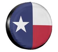 Spare Tire Cover Texas State Flag Wheel Protection Cover Waterproof Spare Tires Covers Dustproof Wheel Protectors For Rv Caravan Travel Trailer 17 inch