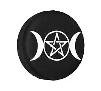 Spare Tire Cover Triple Moon Pentacle Pagan Platinum Logo Tyre Bag Fit Auto Tyrecovers Waterproof Wheel Covers For Travel Accessories Various Vehicles L