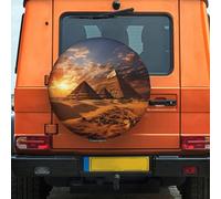 Spare Tire Cover, Waterproof, Dustproof, Windproof, Egyptian Pyramids Tire Protector, RV Tire Protector Universal Size, Fit for