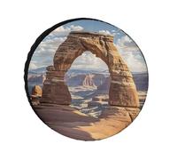 Spare Tire Cover Waterproof Wheel Protectors Arches National Park Wheel Covers Dust-Proof Spare Tire Wheels Cover Universal Wheels Tire Covers for Trailer RV SUV Truck Camper Travel 24inch