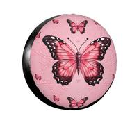 Spare Tire Cover Weatherproof Wheel Tire Covers Butterfly Wheel Protectors Waterproof Dust-Proof Tire Protector Camper Tire Covers Universal Fit for Car SUV Truck 16 inch