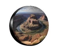 Spare Tire Cover Weatherproof Wheel Tire Covers Grand Canyon Arizona Wheel Protectors Waterproof Dust-Proof Tire Protector Camper Tire Covers Universal Fit for Car SUV Truck 16 inch