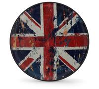 Spare Tire Cover Wheel Protectors, Retro Union Jack Flags Waterproof Dustproof Wheel Cover Universal Fit for Jeep Trailer RV SUV Camper Vehicle 16 Inch