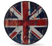 Spare Tire Cover Wheel Protectors, Retro Union Jack Flags Waterproof Dustproof Wheel Cover Universal Fit for Jeep Trailer RV SUV Camper Vehicle 17 Inch
