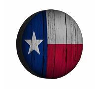 Spare Tire Cover With Drawstring Wheel Covers Protection Texas State Flag Universal Tyre Cover For Suv Trailer Vehicles 14 inch