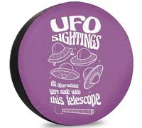 Spare Tire Protective Cover Ufo Sightings Wheel Cover Dustproof Waterproof Wheel Covers For Truck Car Travel,70-75cm