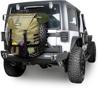 Spare Tire Trash Bag, Offroad Spare Tire Storage Bags Heavy Duty Truck Tailgate Trash Bag Fits up to 40" Tire, Large Recovery Gear Firewood Camping Cargo Storage Bag for Jeep Truck SUV Car (Khaki)