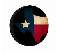 Spare Tire Wheel Cover Dustproof Wheel Covers Texas State Map Weatherproof Tires Protector For Truck Motorhome Vehicles 15 inch