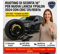 Spare Wheel Peugeot 208 16" 125/85 R16 Free Jack DOT2025 4 Holes