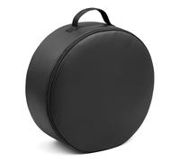 Spare Wheel Bag XXXXL 75 cm Diameter / 26 cm Width - Waterproof PU Leather Tyre Storage Cover with Zip and Carry Handle - Carpet-Grip Pads for Boot Stability - Universal Space Saver Wheel Case - Black