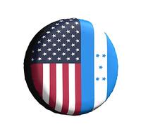 Spare Wheel Cover American Honduran Flag Auto Tyre Covers Durable Tire Covers Vintage Wheel Protectors For Car Travel Most Vehicles 16inch