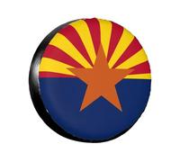 Spare Wheel Cover Arizona State Flag Auto Tyre Covers Weatherproof Tire Covers Dustproof Wheel Protectors For Most Vehicles Camper Car 16inch