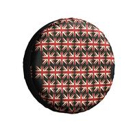Spare Wheel Cover British Flag Spare Tire Protector Dustproof Wheel Protectors Vintage Auto Tyre Covers For Travel Most Vehicles Camper 15inch
