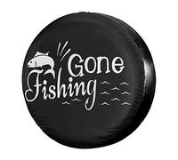 Spare Wheel Cover Gone Caming Fishing Tire Covers Weatherproof Auto Tyre Covers Durable Wheel Protectors For Most Vehicles Car Travel 16inch