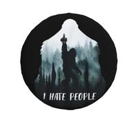 Spare Wheel Cover I Hate People Tire Covers Weatherproof Universal Wheel Protectors for SUV Trailer Rv Travel 16inch WC43