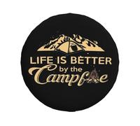Spare Wheel Cover Life is Better by The Campfire Tire Covers 17inch WC192