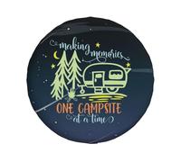 Spare Wheel Cover Making Memories One Campsite Tire Covers Weatherproof Universal Wheel Protectors for SUV Trailer Rv Travel 16inch WC35