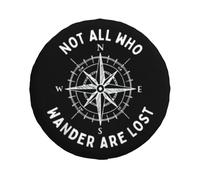 Spare Wheel Cover Not All Those Who Wander Are Lost Tire Covers Weatherproof Universal Wheel Protectors for Travel Rv SUV Trailer 14" 15" 16" 17" WC147