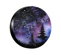 Spare Wheel Cover Tough Wheel Covers Protection Watercolour Northern Light Sun Protection Tires Protectors For Motorhome Truck Suv 17 inch