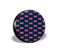 Spare Wheel Cover, UK Flag Union Jack Spare Tire Cover Back Off Wheel Covers for Jeep Trailer RV SUV Truck Travel Trailer 14" 15" 16" 17"