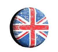 Spare Wheel Cover Union Jack Flag Auto Tyre Covers Weatherproof Wheel Protectors Dustproof Tire Covers For Most Vehicles Car Travel 16inch