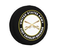 Spare Wheel Covers 21St Cavalry Brigade Car Tire Cover Dust-Proof Potable Soft Case Covers, For Car, Travel Trailer, Many Vehicle, 16in
