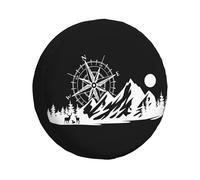 Spare Wheel Covers Mountain Camper Spare Tire Trailer Car Wheel Protectors 14" 15" 16" 17" Inch(5,15 inch)